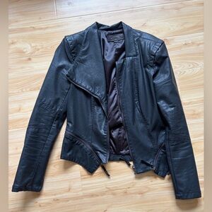 Blank NYC Black Leather Jacket - Size Medium